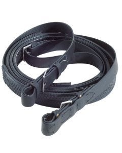 Synthetic Exercise Reins Black Pair