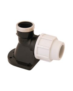 Plasson 7750 Wall Plate Elbow - Plastic