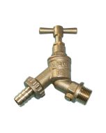 Plasson 9056 Brass Bib Tap Hose Union